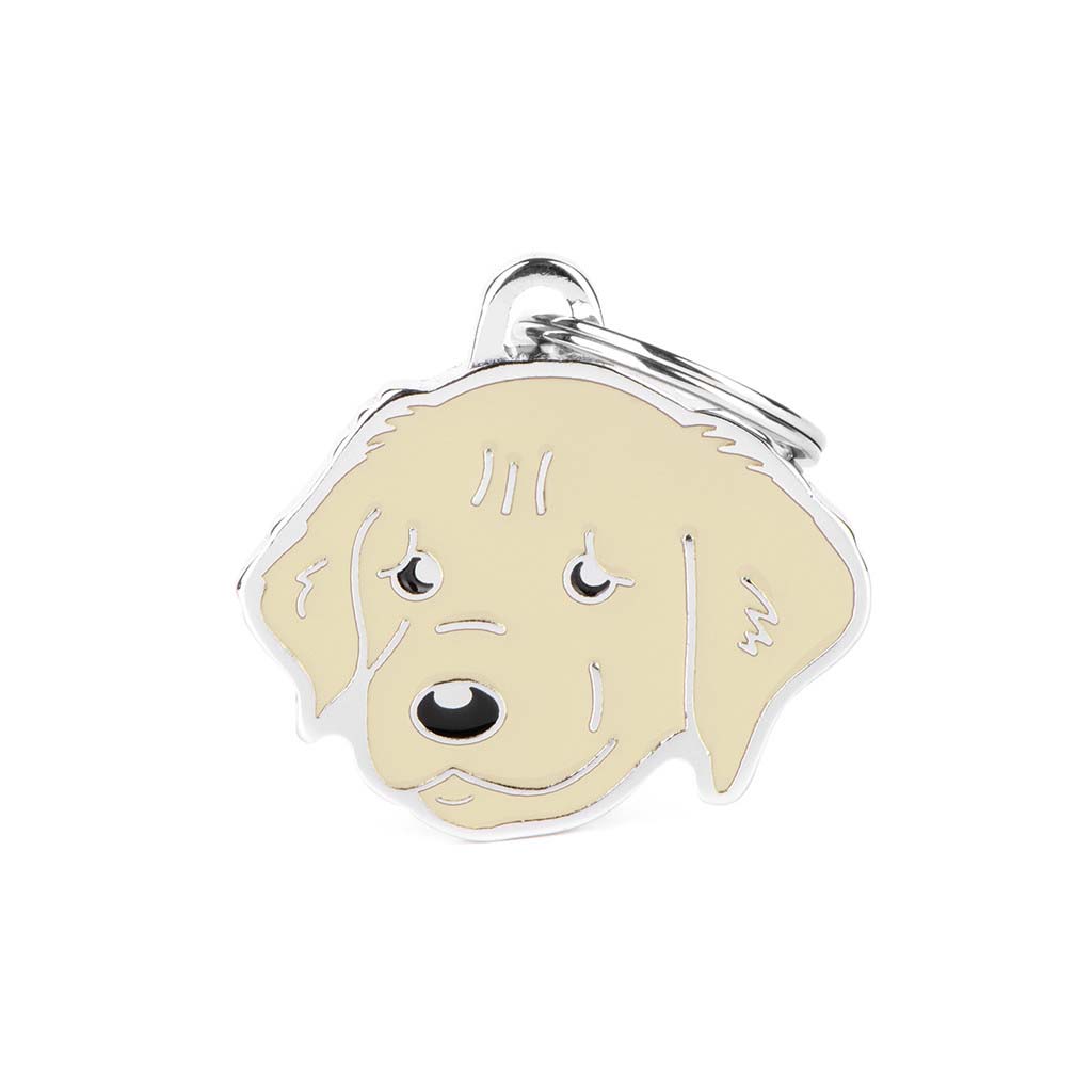 My Family Golden Retriever - Hondenpenning - Ecru - M