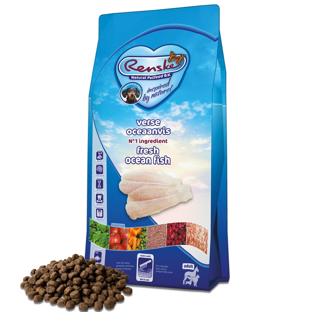 Renske Adult - Hondenvoer - 12 Kilogram - oceaanvis