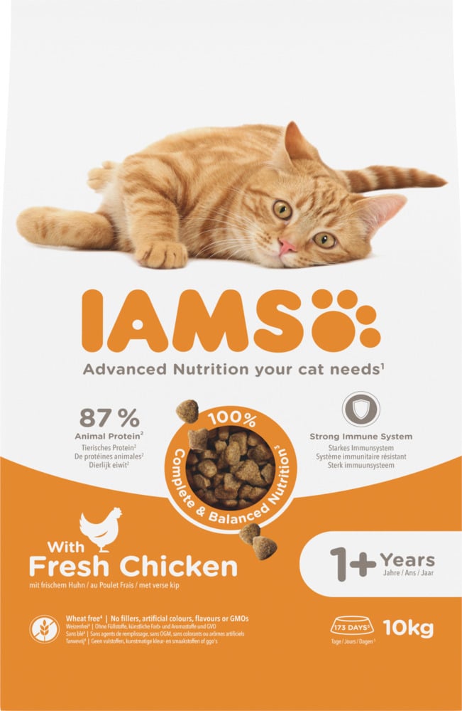 IAMS Adult - Kattenvoer - 10 Kilogram - kalkoen, kip