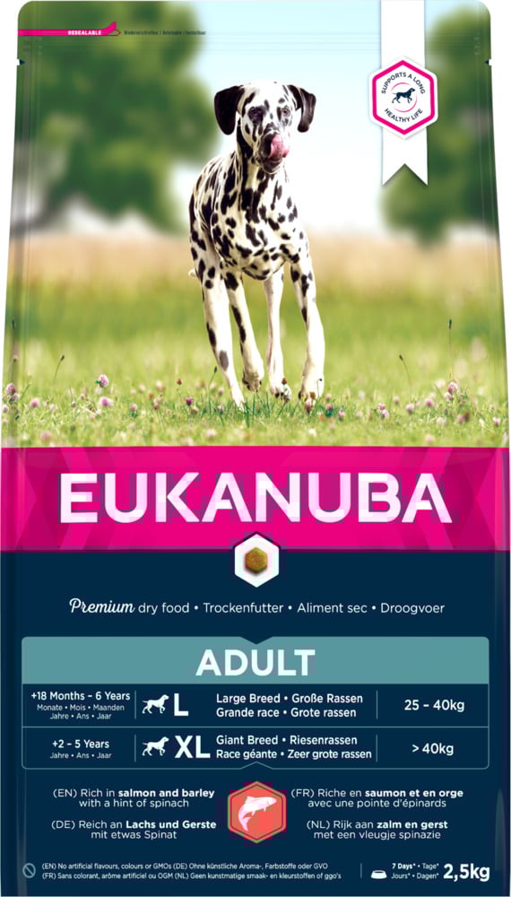 Eukanuba Adult All Breed - Hondenvoer - 2.5 Kilogram - zalm