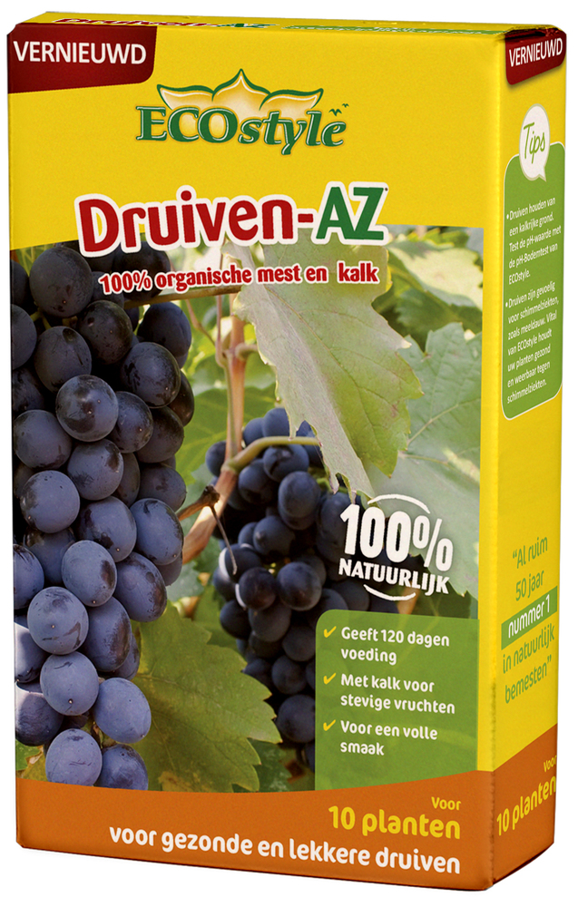 ECOstyle Druiven-AZ - Moestuinmeststof - 5 m2 - 800 Gram