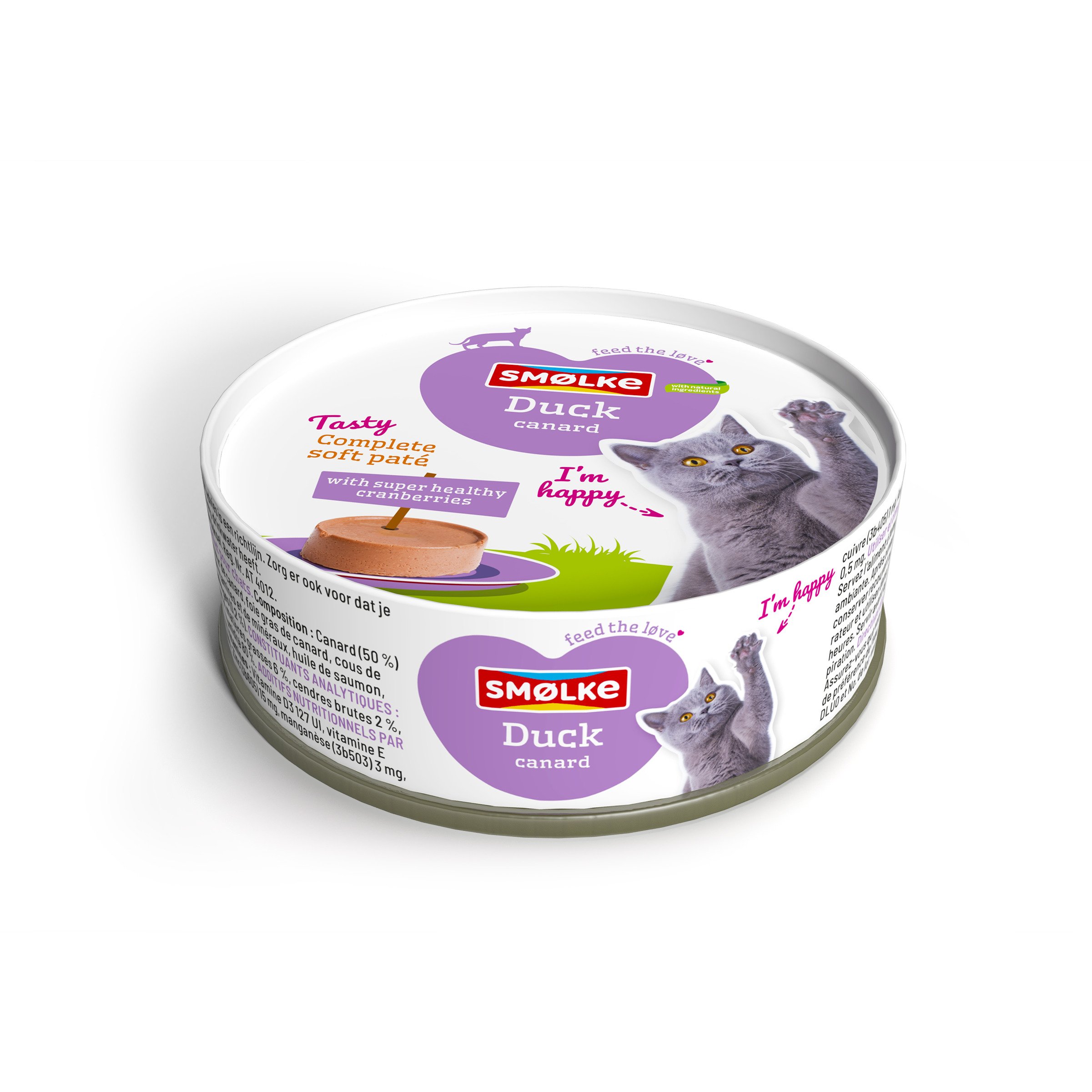 Smölke Soft Paté - Kattenvoer - 80 Gram - eend Smölke Soft Paté - Kattenvoer - 80 Gram - eend