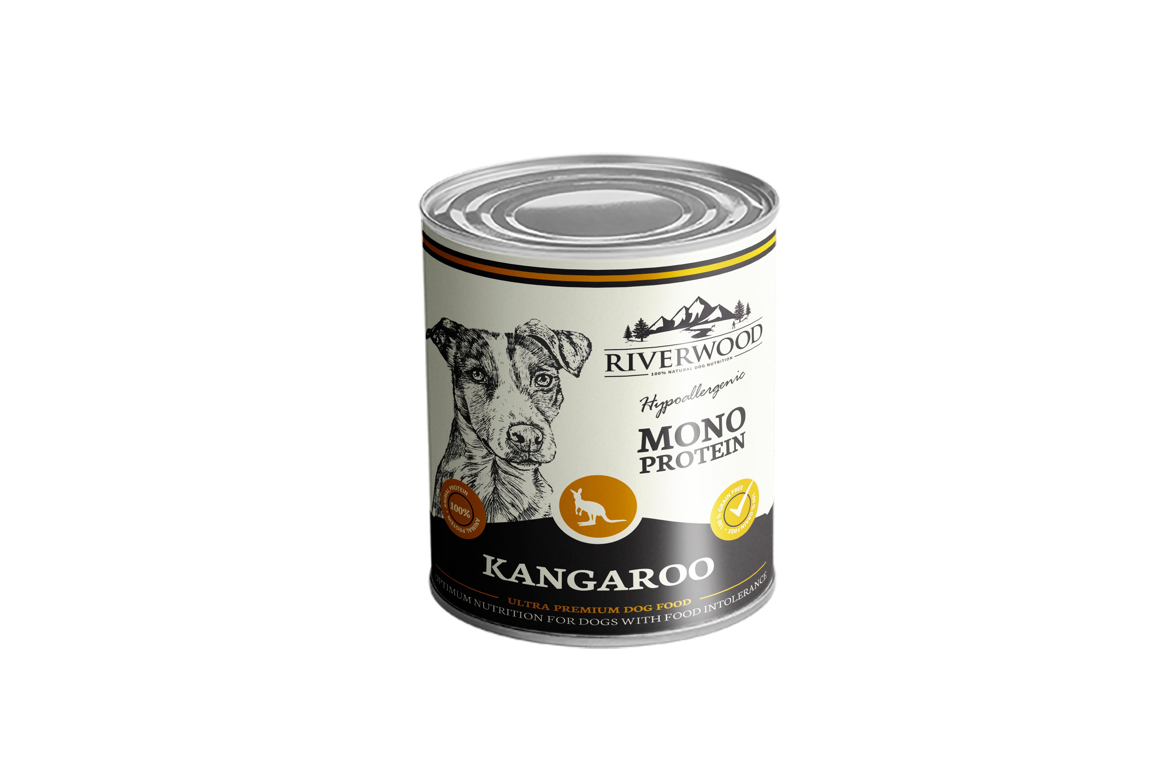 Riverwood Mono Proteïne - Hondenvoer - 400 Gram - kangoeroe