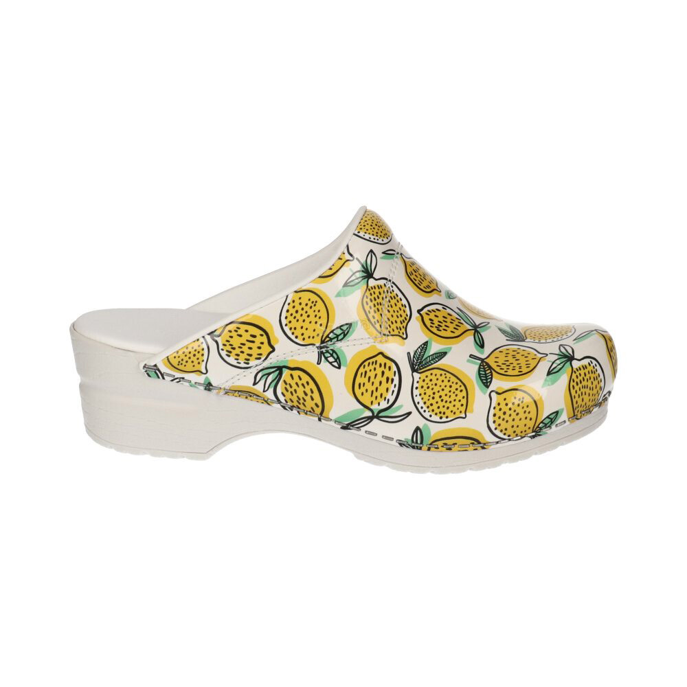 Sanita Flex 314 Fruity Citroen - Klompen - Geel / Wit - 39 Sanita Flex 314 Fruity Citroen - Klompen - Geel / Wit - 39