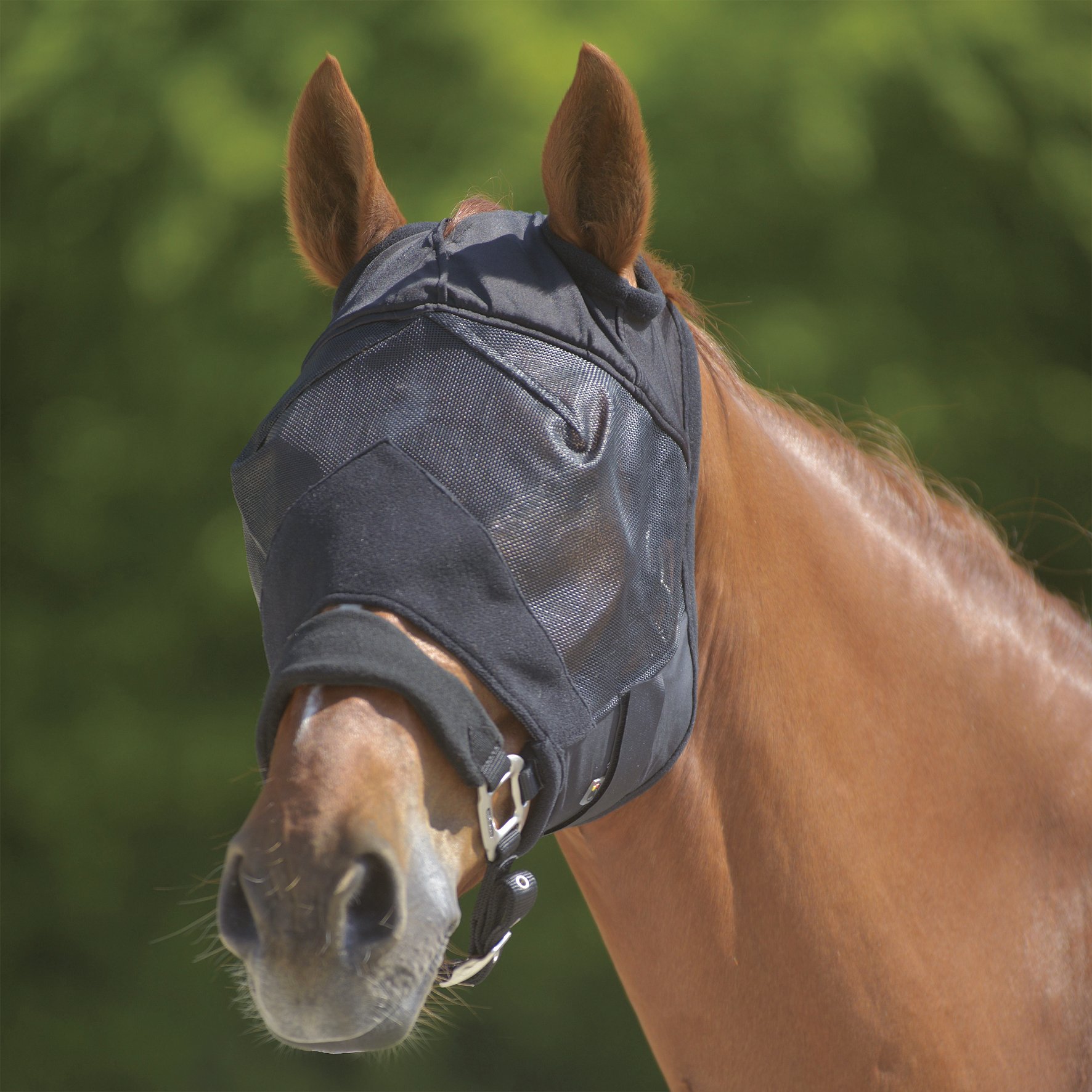 Waldhausen Premium - Vliegenmasker Paard - Zwart - Pony Waldhausen Premium - Vliegenmasker Paard - Zwart - Pony