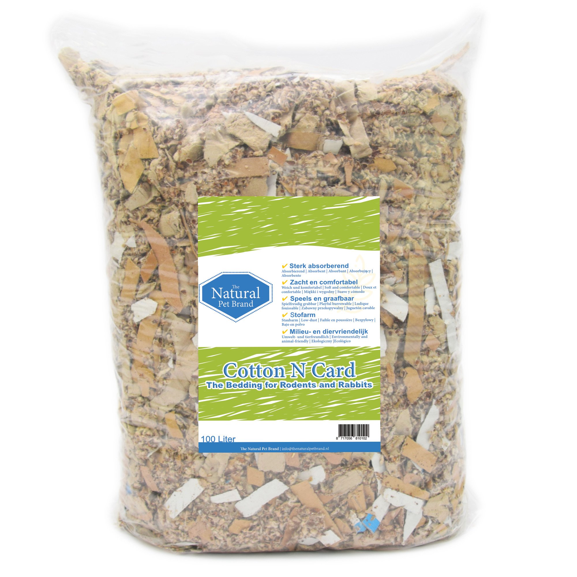 The Natural Pet Brand Cotton N Card - Bodembedekking - 100 Liter