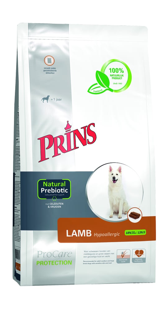 Prins Procare Protection Hypoallergic - Hondenvoer - 15 Kilogram - Lam & rijst