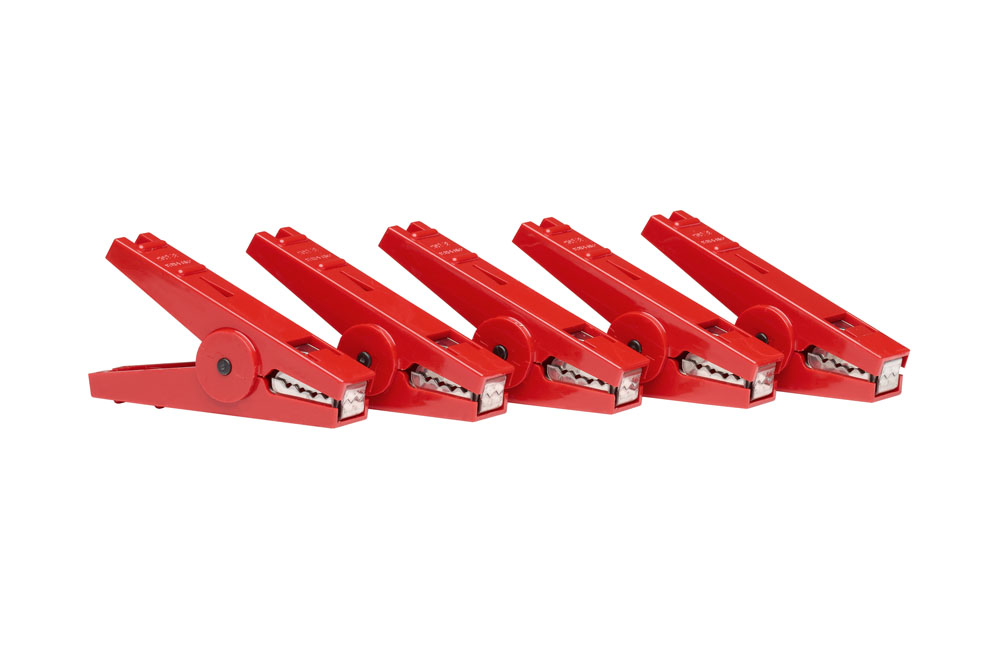 Gallagher Krokodillenklem - Krokodillenklem - 11.5 cm - 5 Stuks - Rood - 18 cm