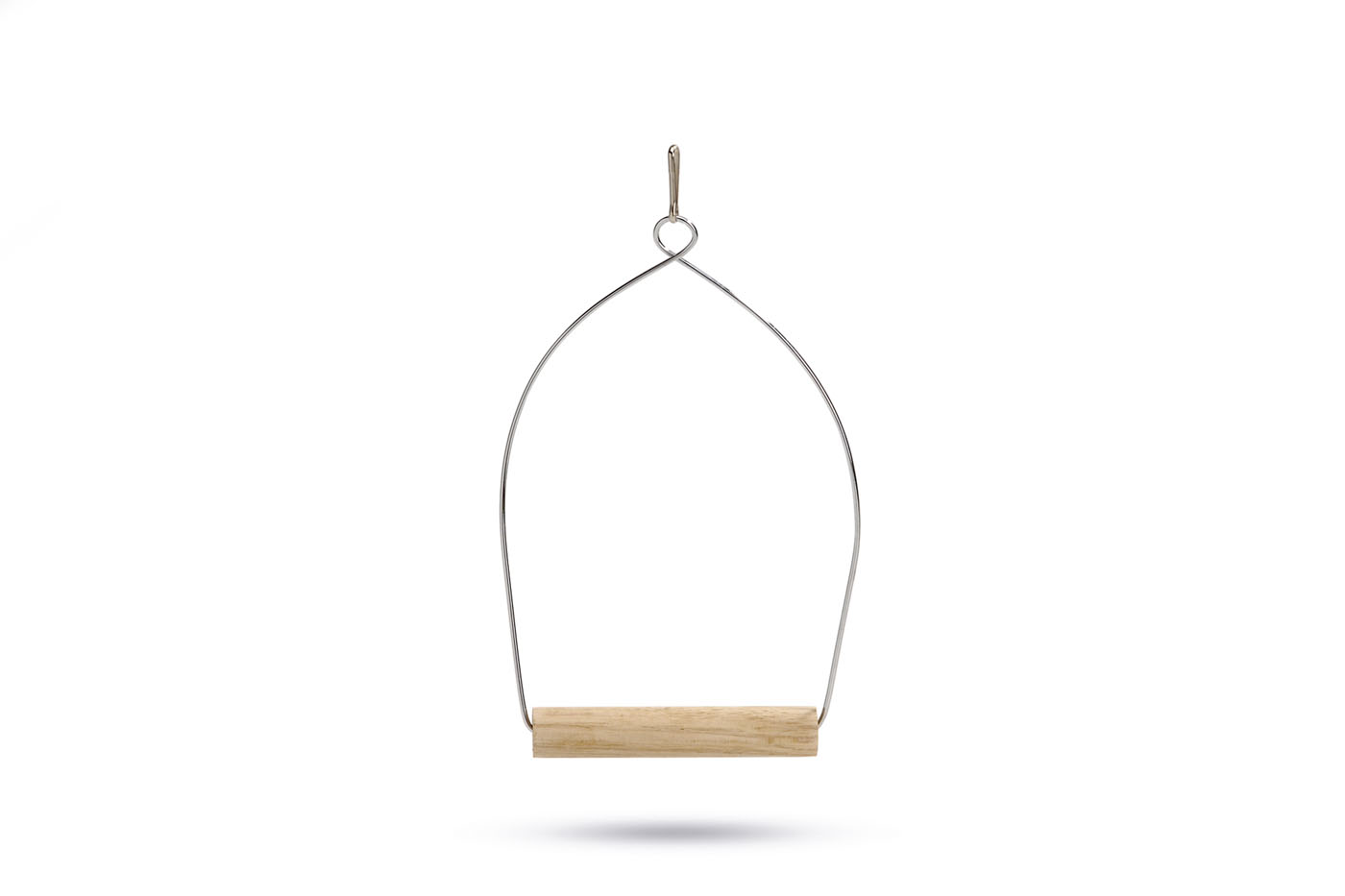 Beeztees Agapornide Schommel - Vogelspeeltje - Zilver - 28.5x12.3x1.8 cm