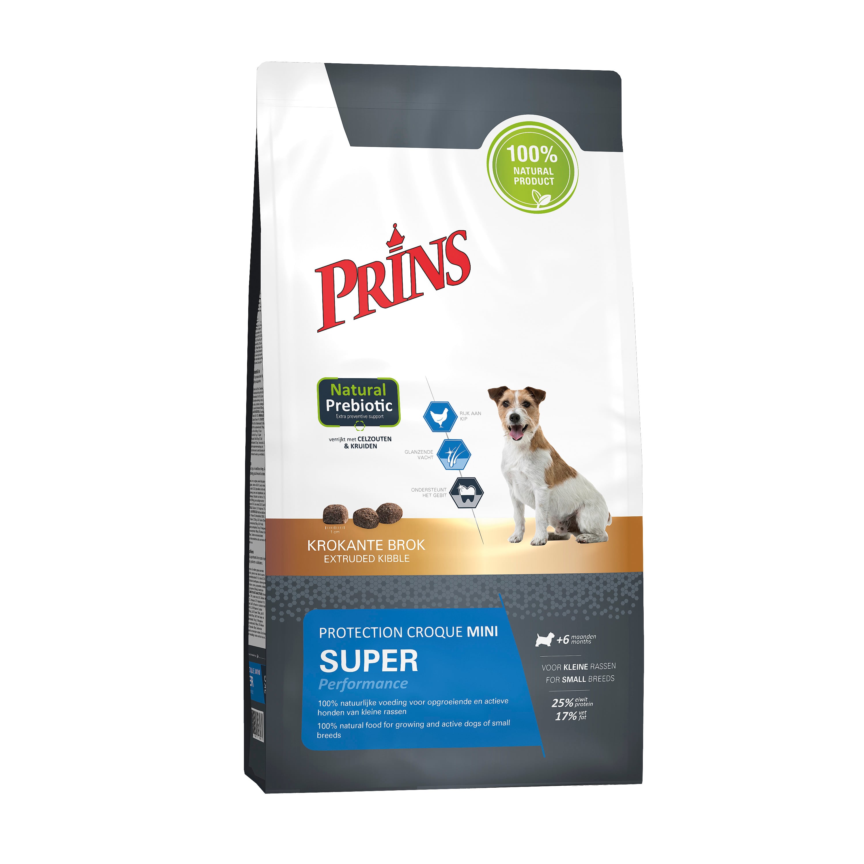 Prins Petfoods Protection Croque Mini Super Performance - Hondenvoer - 10 Kilogram - kip Prins Petfoods Protection Croque Mini Super Performance - Hondenvoer - 10 Kilogram - kip