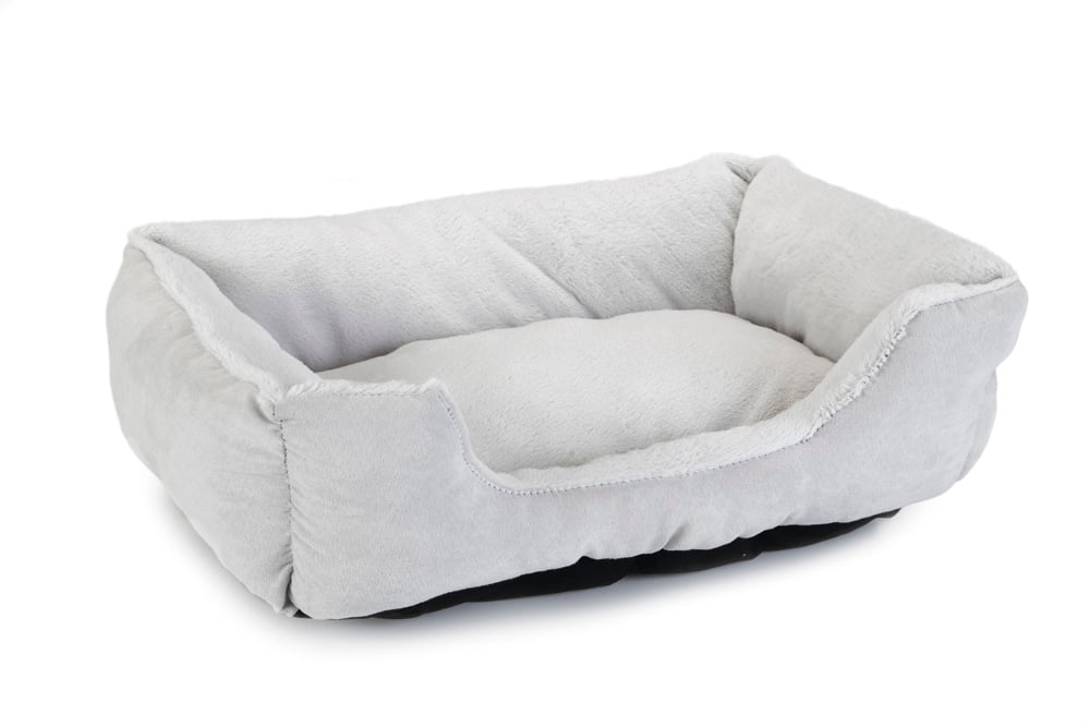 BEEZTEES Baboo - Ligkussens & bedden - Lichtgrijs - 18x48x37 cm