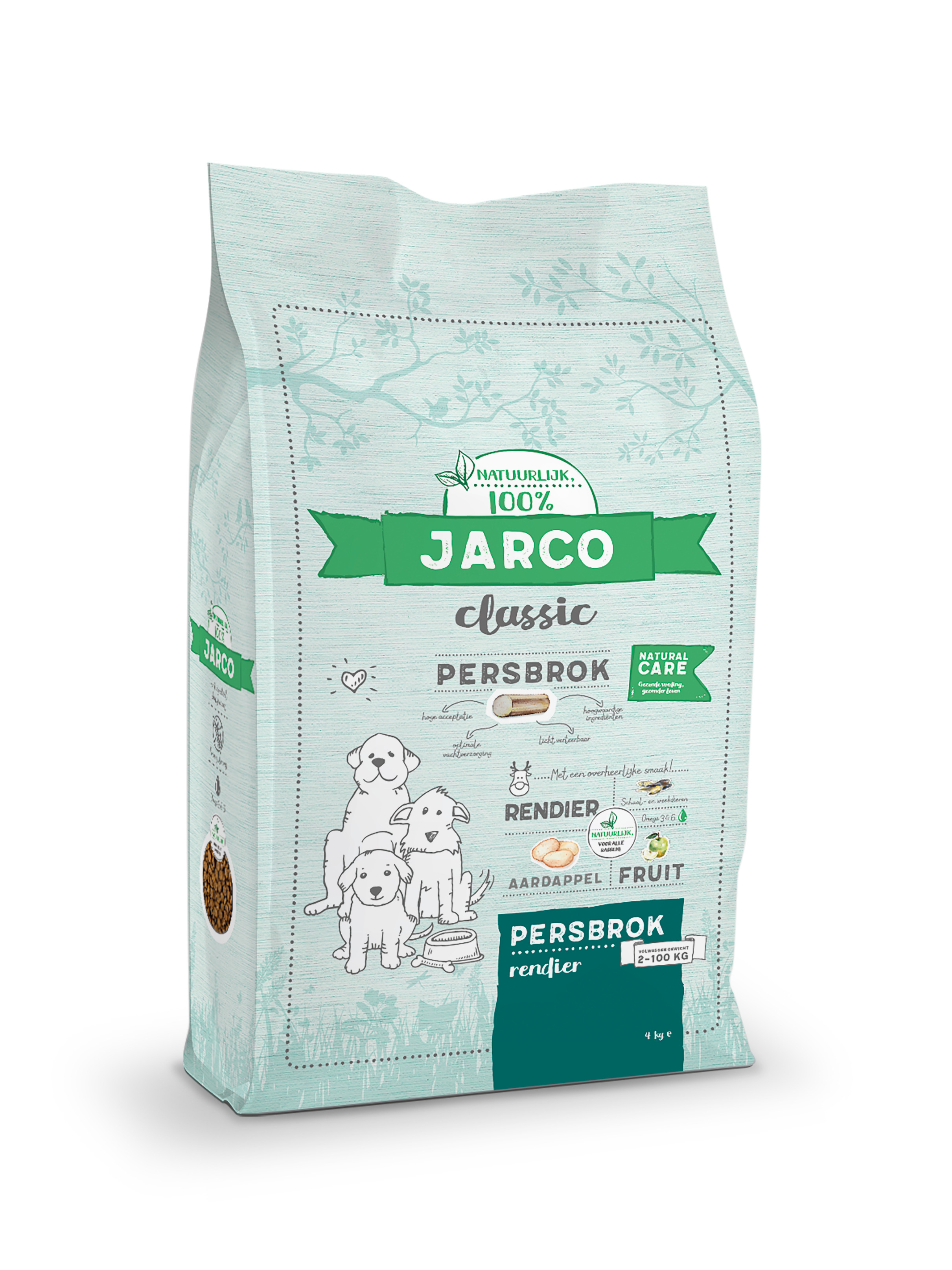 Jarco Dog Classic - Hondenvoer - 4 Kilogram - rendier
