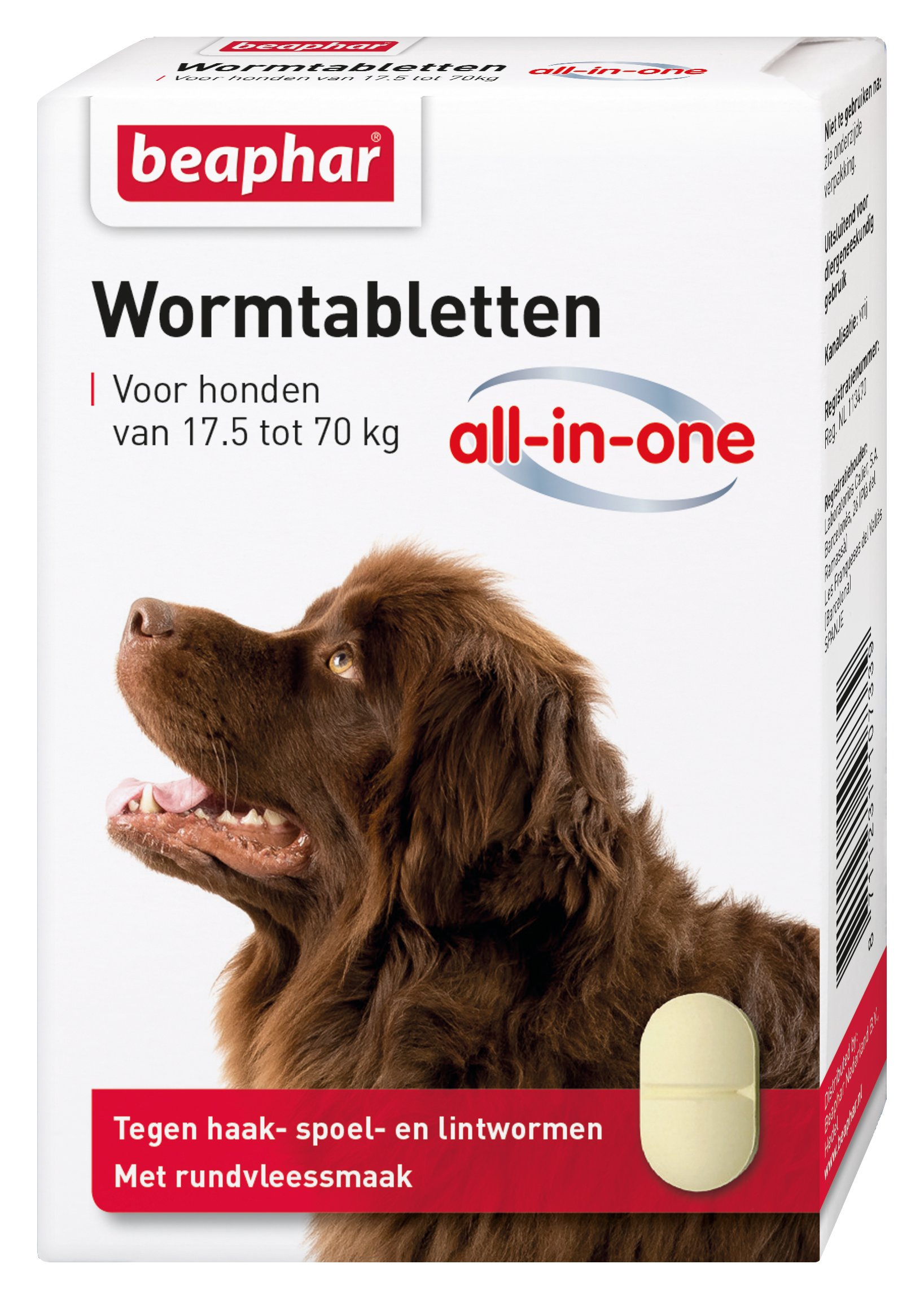 Beaphar All-in-one Tabletten - Ontwormen Hond - 2 Stuks - L
