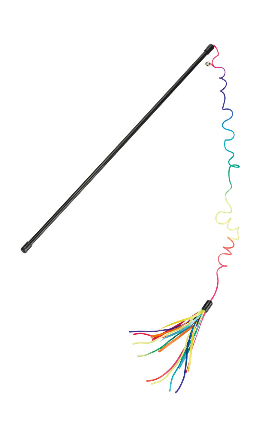 Beeztees Kattenhengel Regenboogpluim - kattenspeeltje - 70 cm