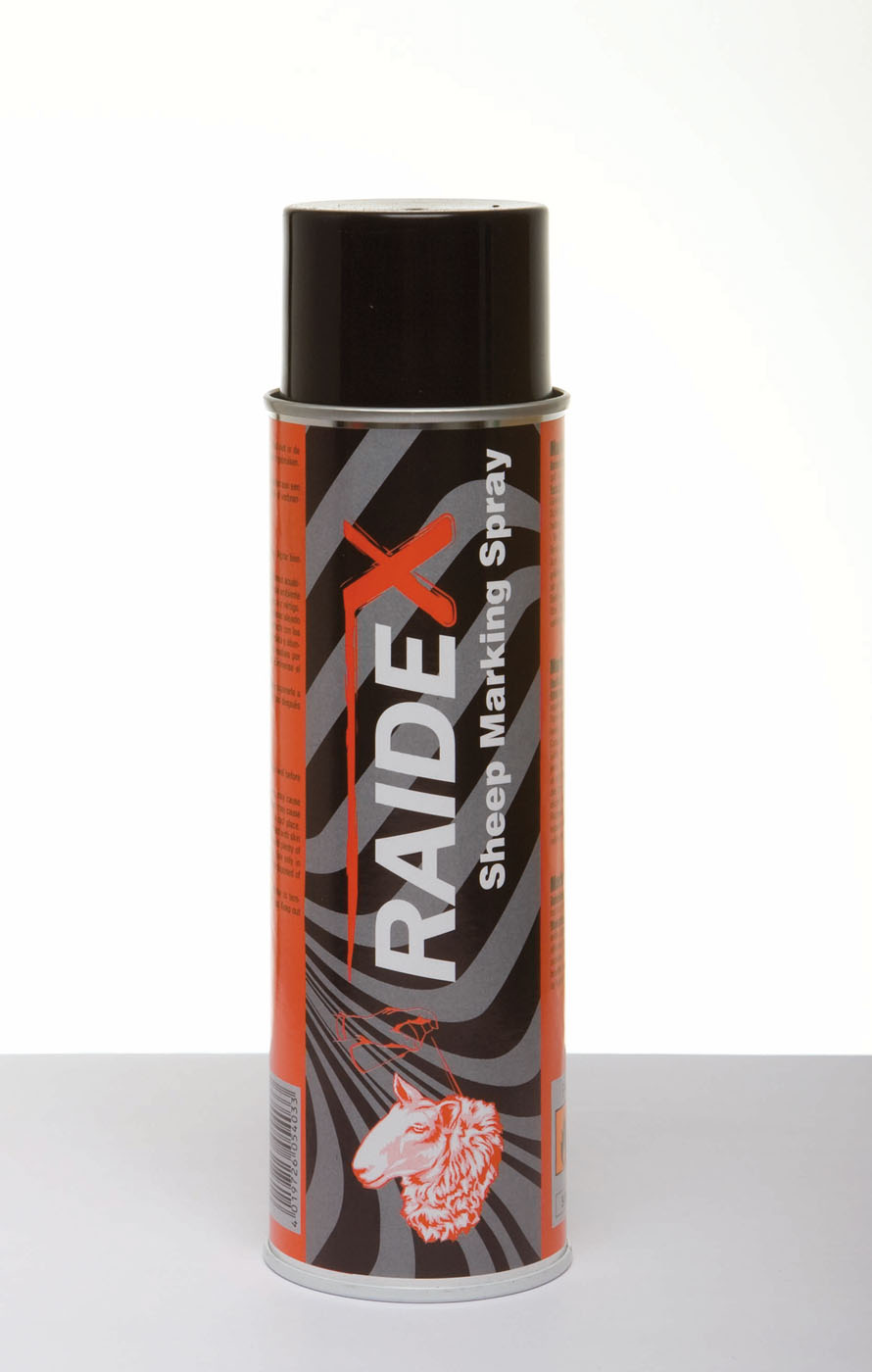 Raidex - Merkspray - 500 Milliliter - Rood