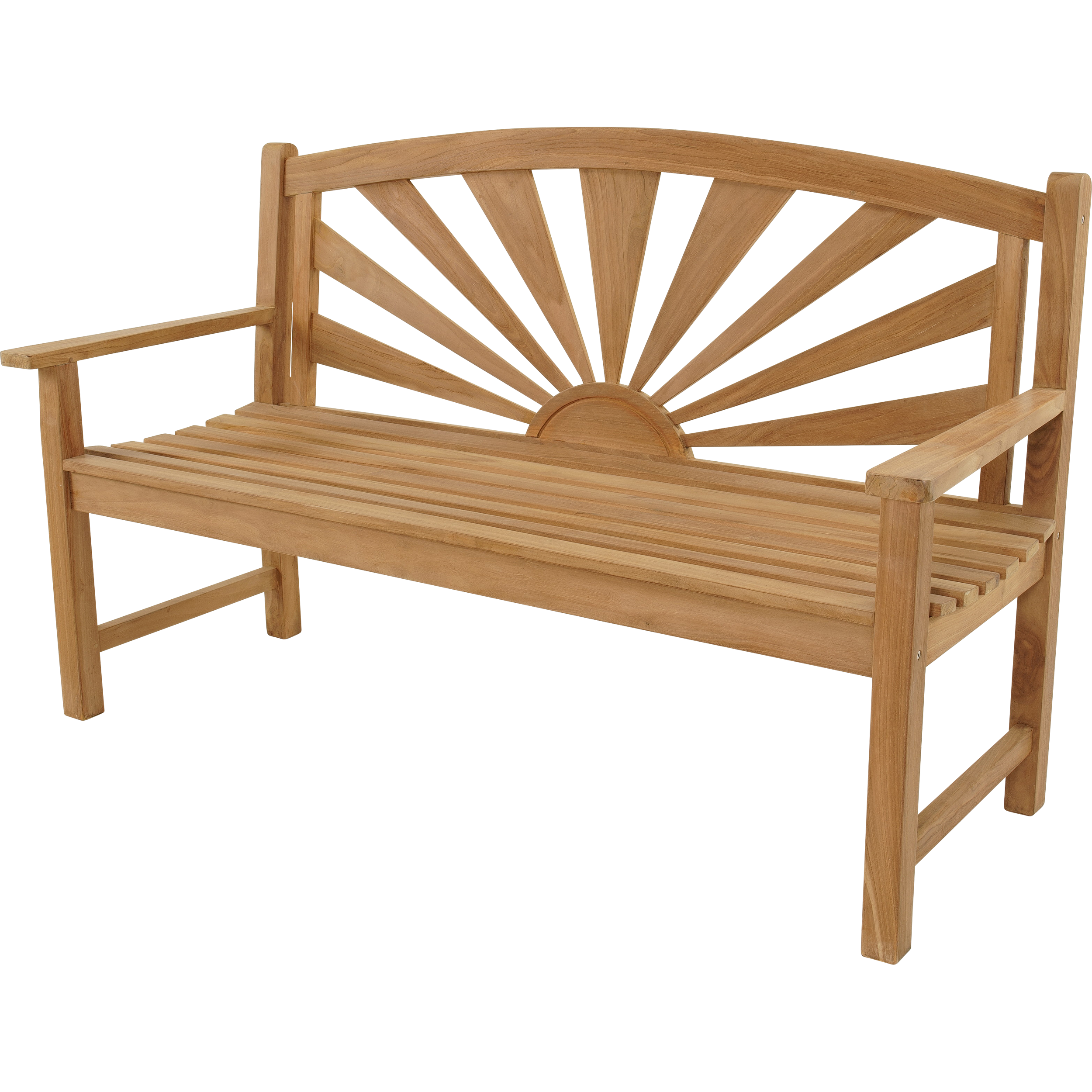 Lesli Living Sunburst - Tuinbank - Teak - 96x64x156 cm Lesli Living Sunburst - Tuinbank - Teak - 96x64x156 cm
