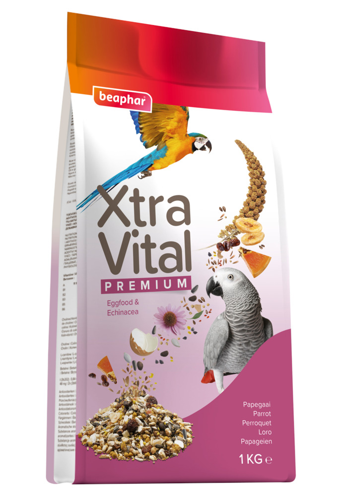 Beaphar Xtra Vital  Papegaai - Vogelvoer - 1 Kilogram - Volledig voer