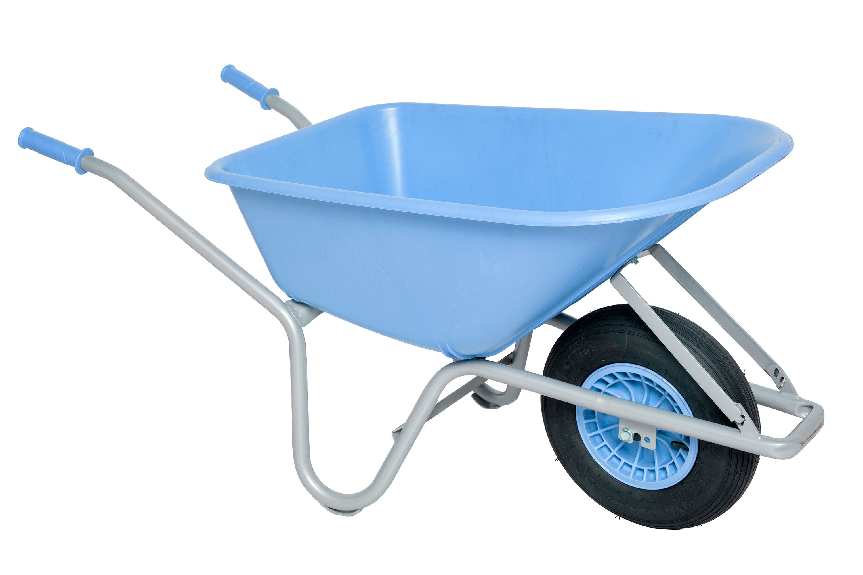 FORT TKA-100 - Kruiwagen - Blauw - 100 liter - 13 cm