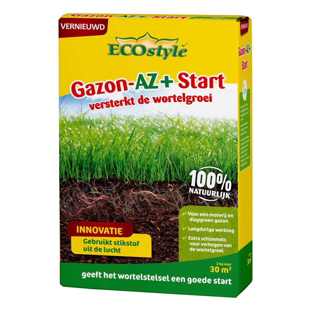 ECOstyle Gazon-AZ Start - Gazonmeststof - 30 m2 - 2 Kilogram