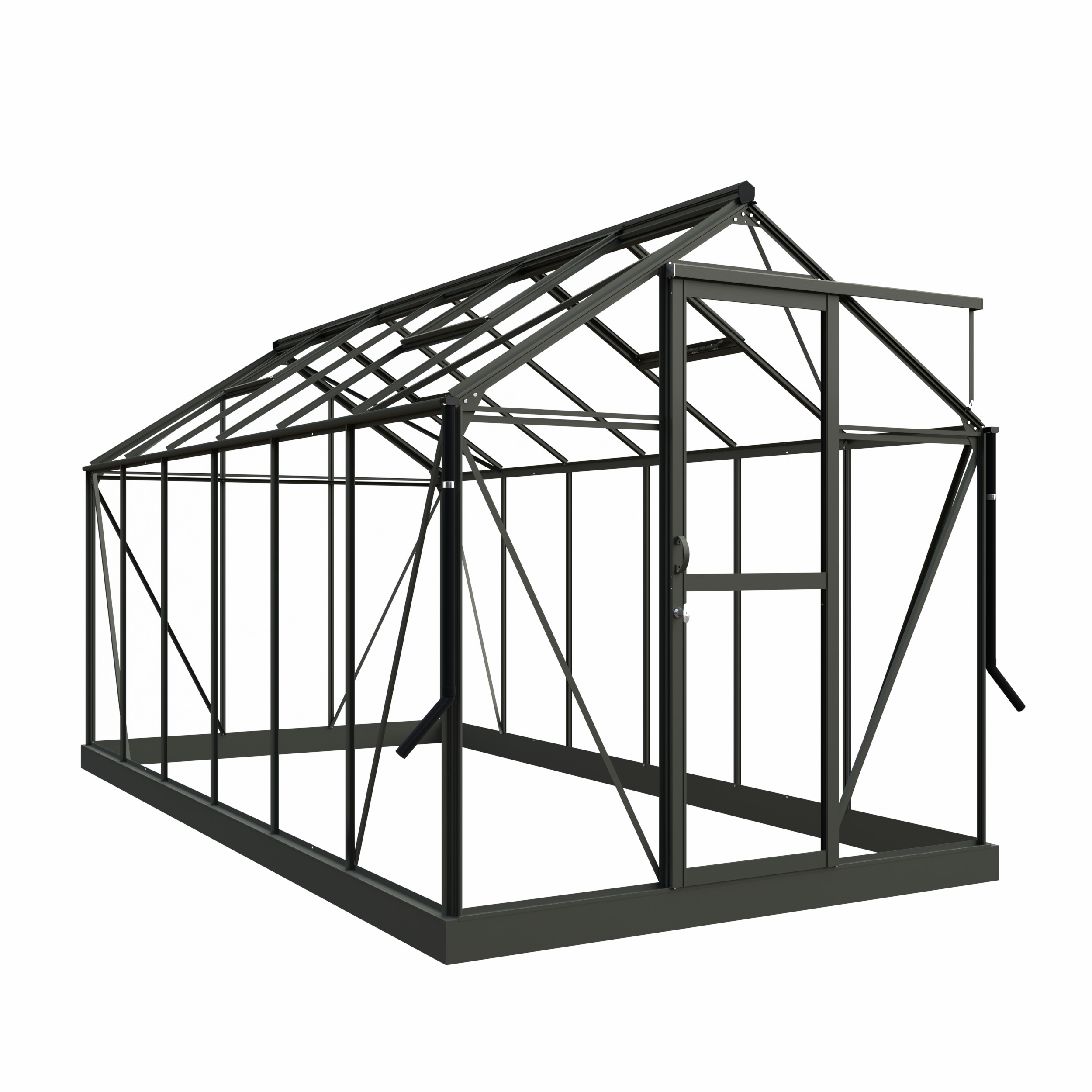 Royal Well Mary IV - Tuinkas - Groen - 241x212x425 cm - Veiligheidsglas & polycarbonaat