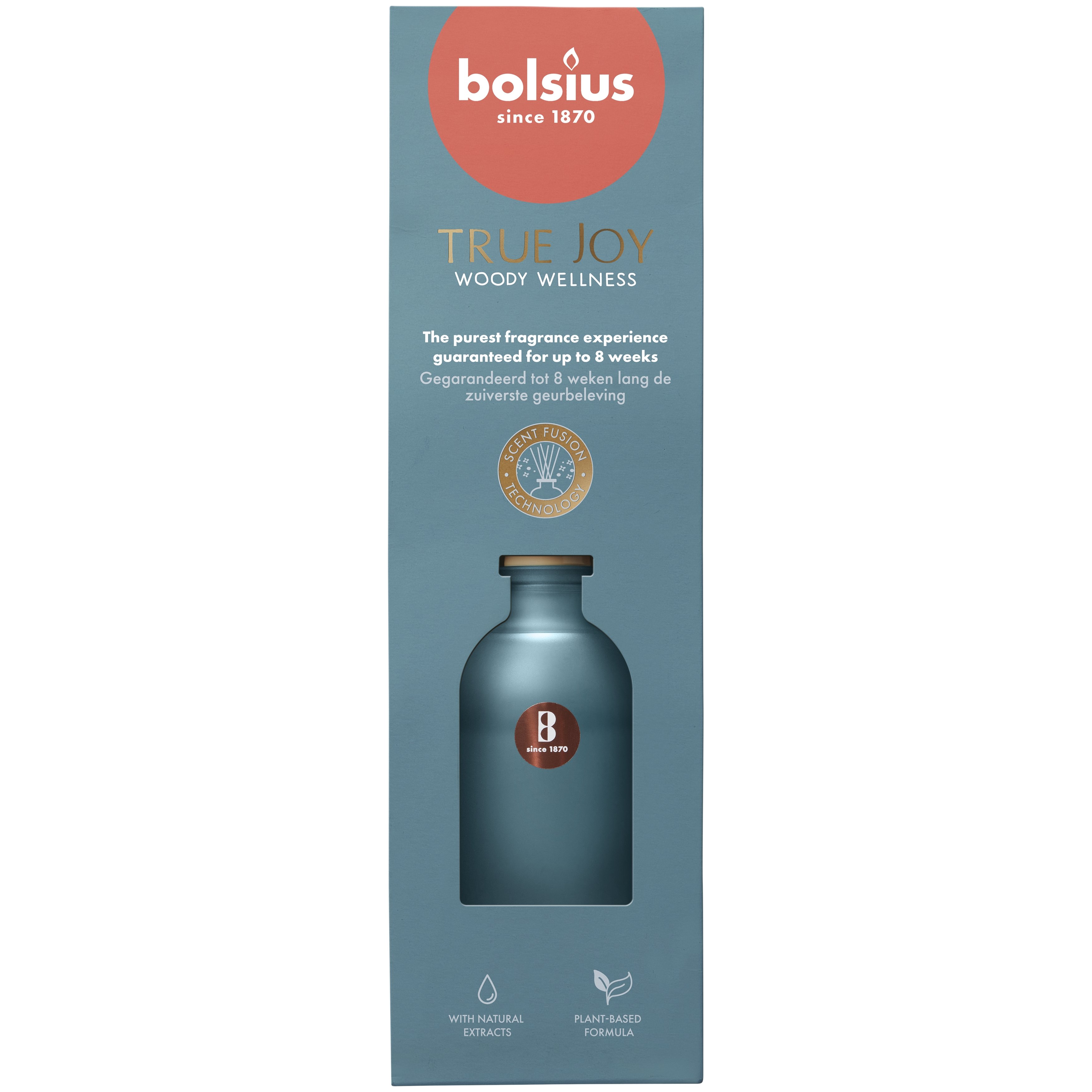 Bolsius True Glow - Geurverspreider - 21 cm - blauw - Woody Wellnes Bolsius True Glow - Geurverspreider - 21 cm - blauw - Woody Wellnes