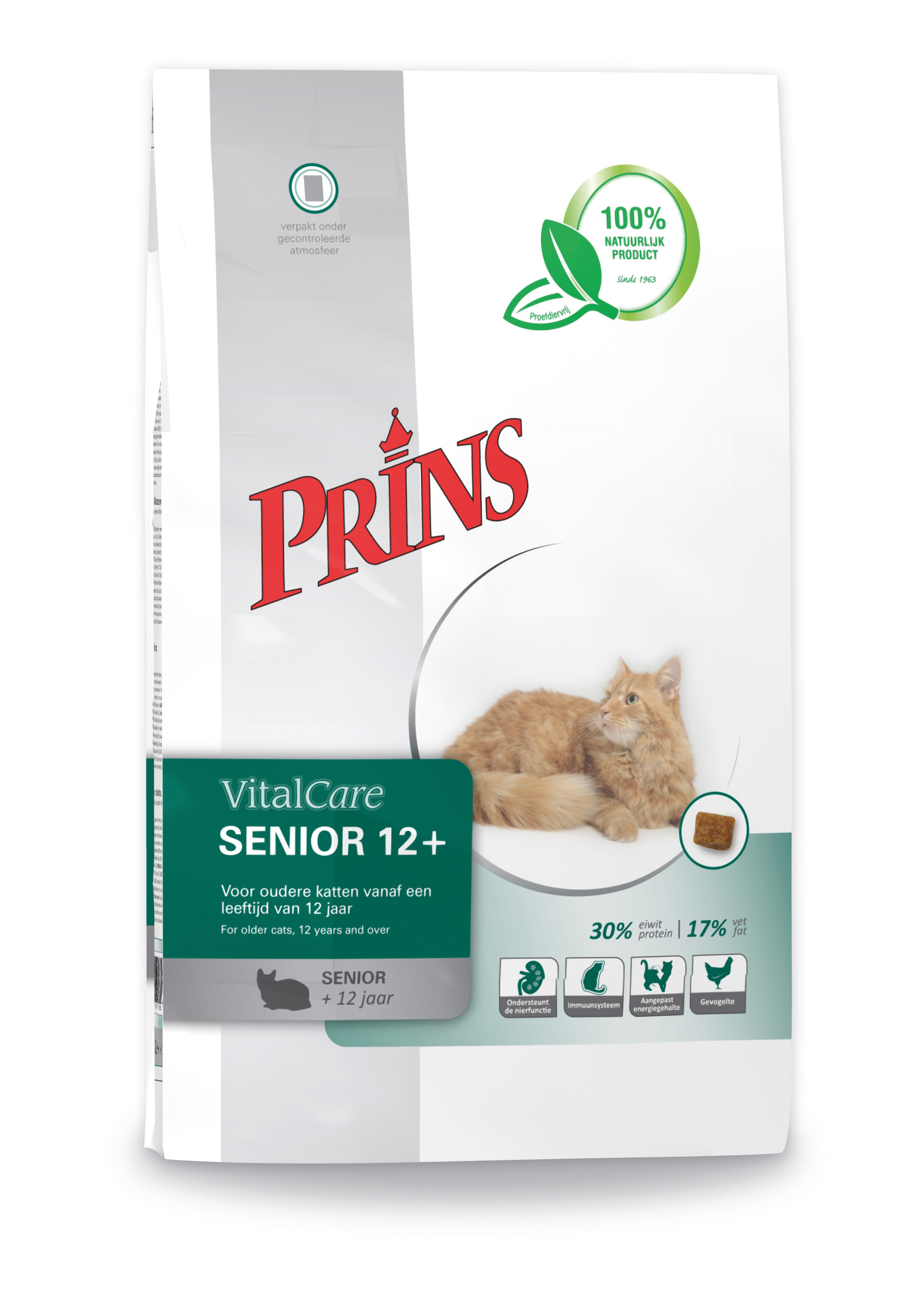 Prins Vital Care Senior 12+ - Kattenvoer - 1.5 Kilogram - kruiden