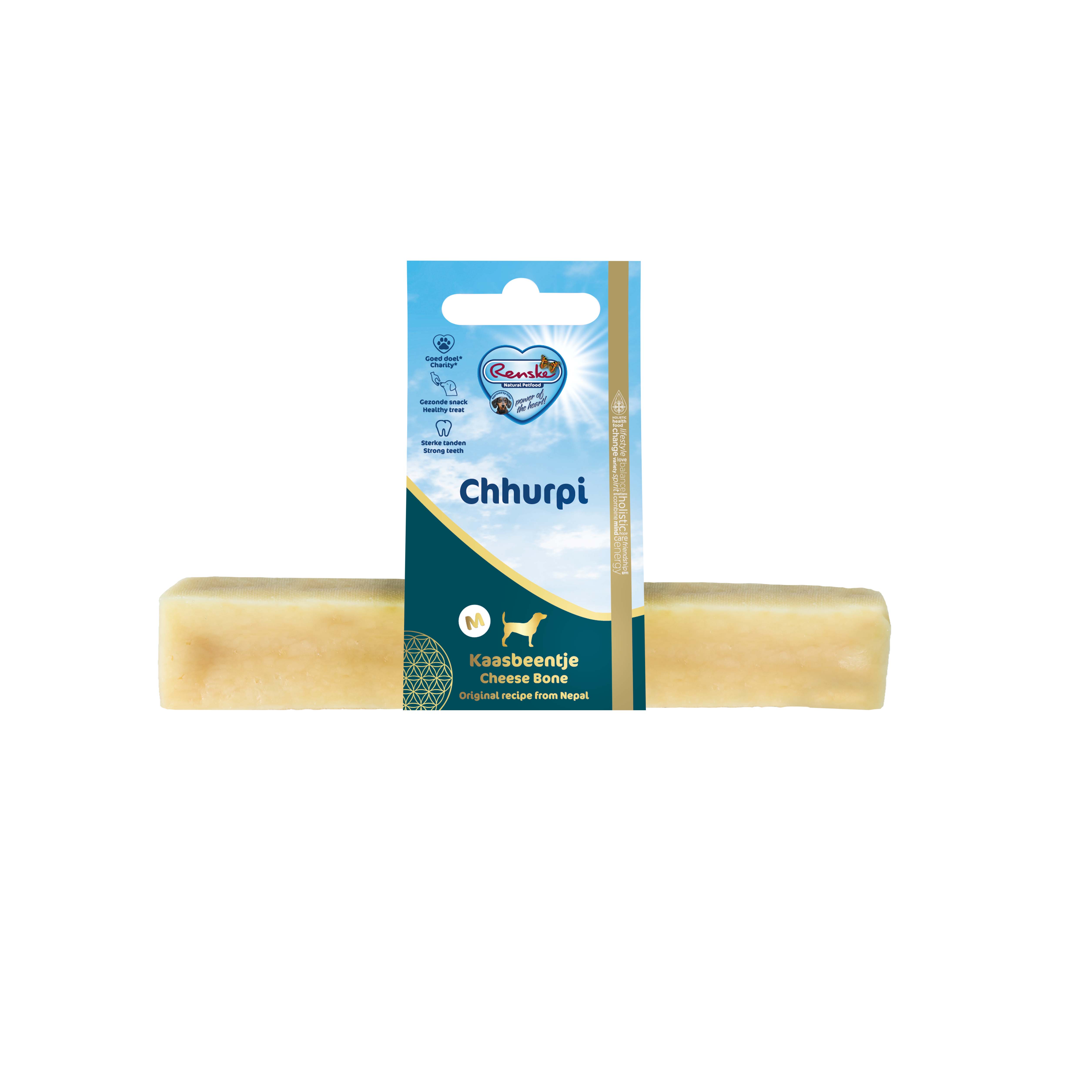 Renke Chhurpi Kauwkluif - Hondensnack - 61 Gram - kaas - M