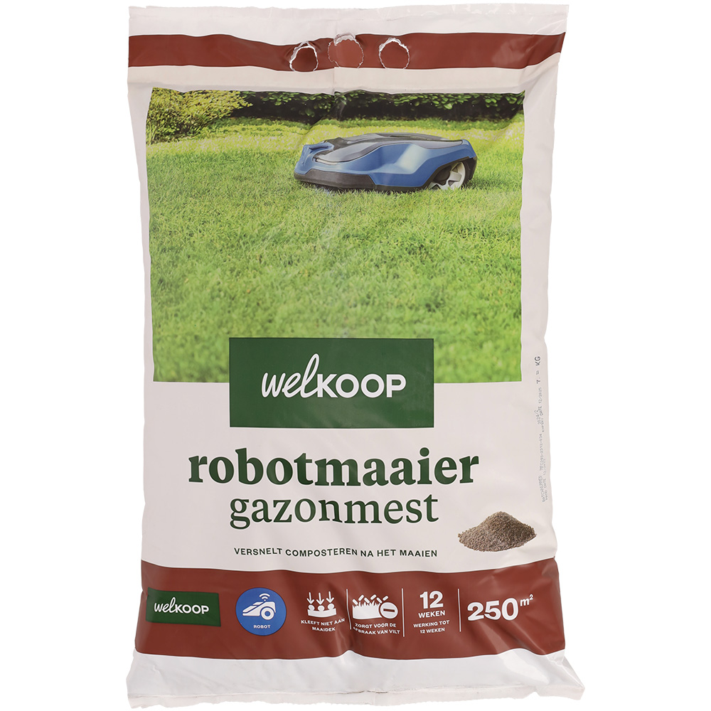 Welkoop - Robotmaaier Gazonmest - 250 m2 - 7.5 Kilogram