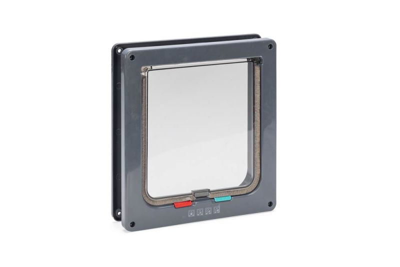 Beeztees Muze - Kattenluik - Grijs - 28.6x19x5 cm - 5.5 cm