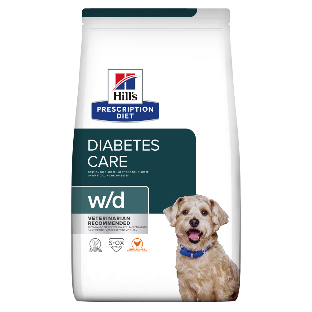 Hill's Prescription Diet  w/d Diabetes Care - Hondenvoer veterinair - 10 Kilogram - kip