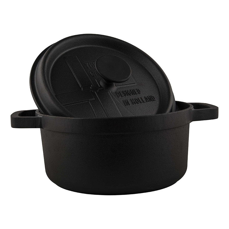 The Windmill Cast Iron BBQ Pan M 2,5L - Zwart - Medium