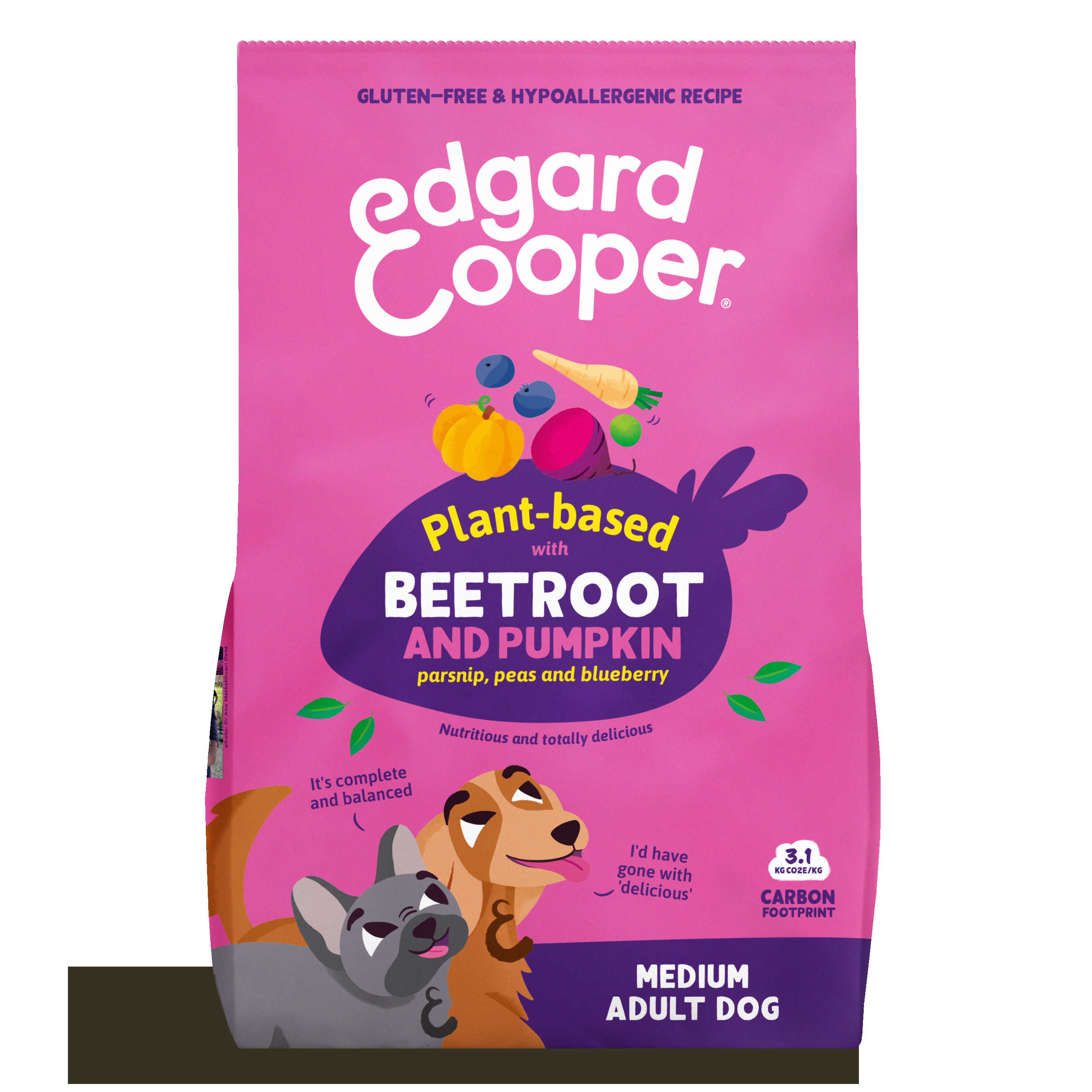 Edgard & Cooper Adult - Hondenvoer - 2.5 Kilogram - pompoen, rode biet Edgard & Cooper Adult - Hondenvoer - 2.5 Kilogram - pompoen, rode biet