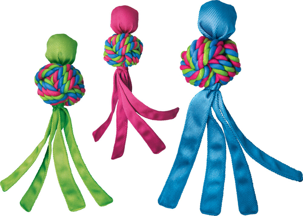 Kong Wubba Weaves - Apporteren - Hondenspeelgoed - assorti - 1x8.3x1 cm - S