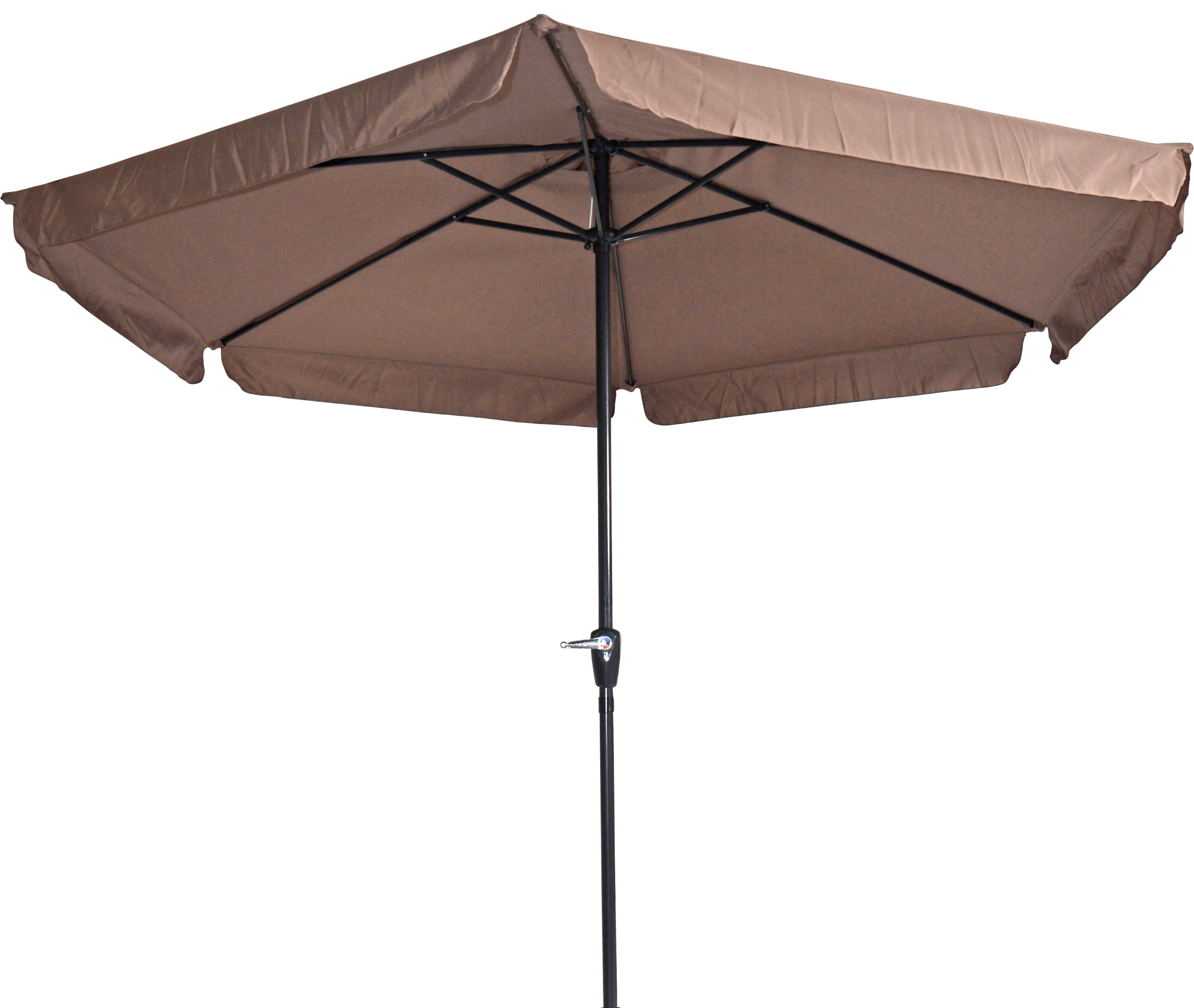 Lesli Living Gemini Stokparasol - Parasol - Taupe - 300 cm Lesli Living Gemini Stokparasol - Parasol - Taupe - 300 cm