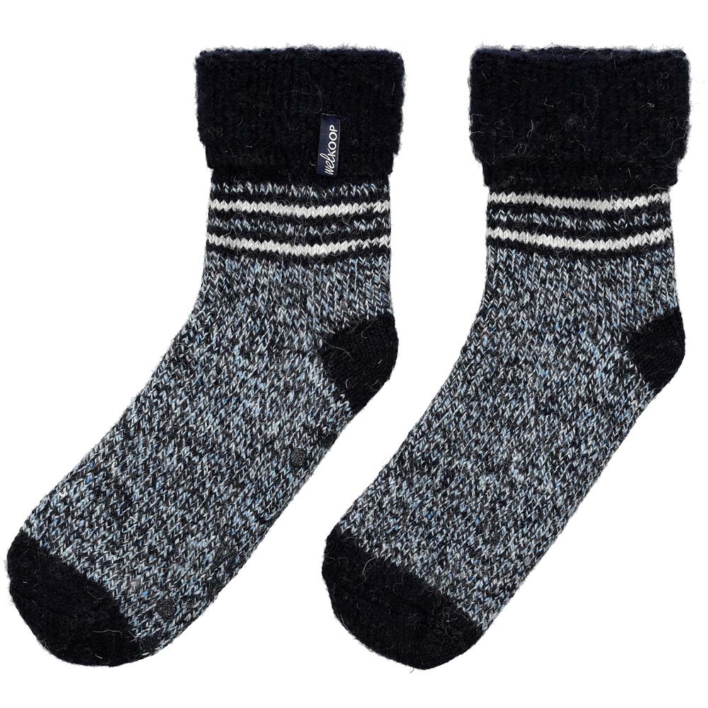 Welkoop - Huissokken - Wol - Blauw gestreept - 39-42