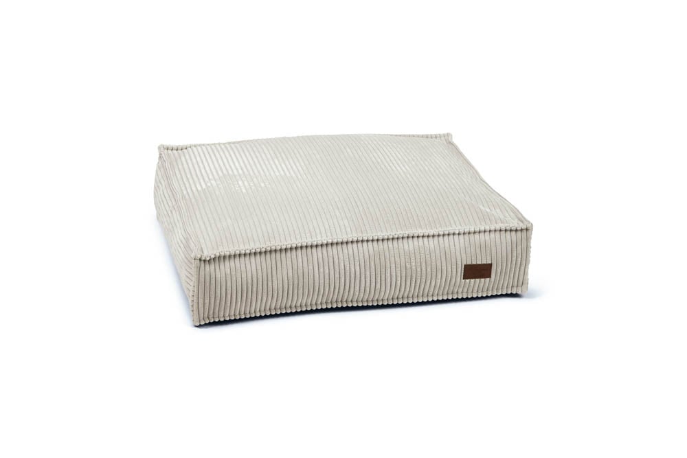 Designed by Lotte Ribbed - Hondenkussen - lichtgrijs - 15x70x55 cm - S