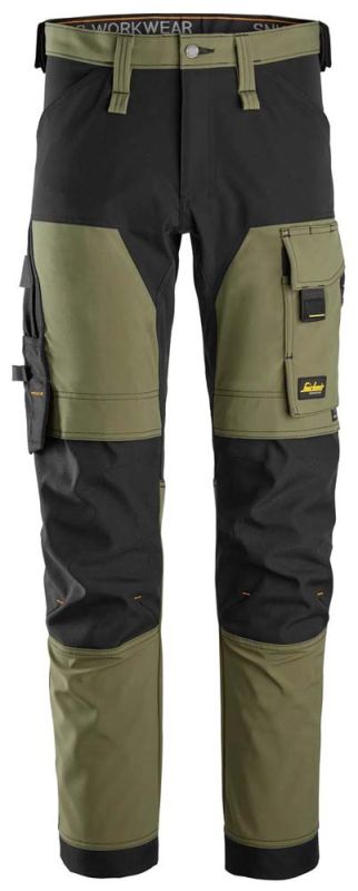 Snickers AllroundWork 6375 - Werkbroek - Groen - 48 - 82