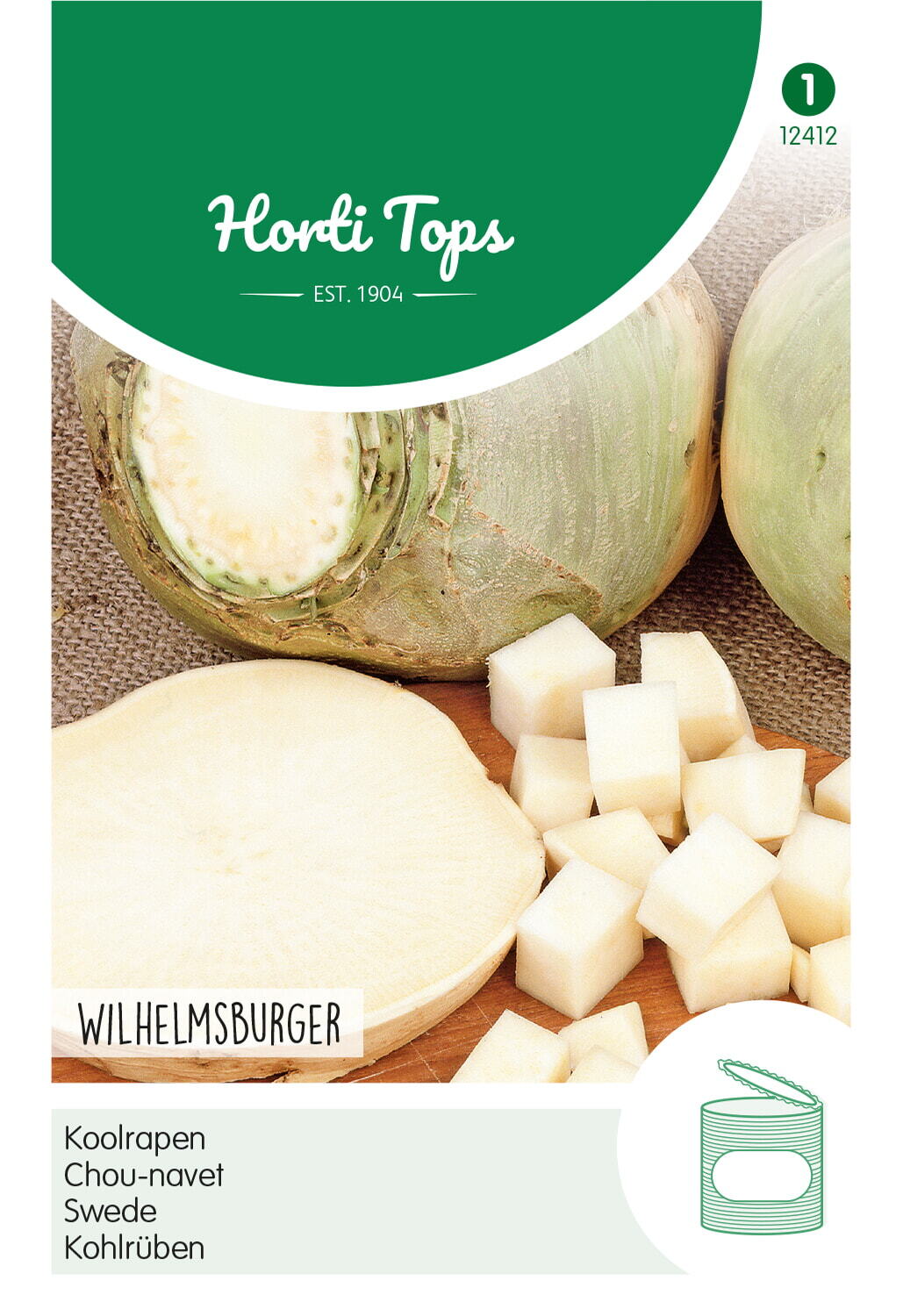 Hortitops Koolraap Brassica napus var. nap. Wilhelmsburger Type Friese - Kool