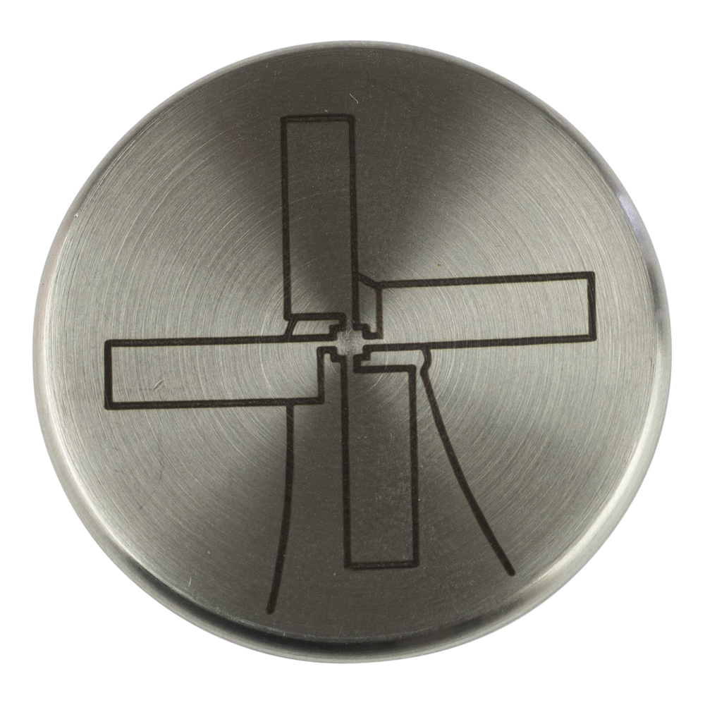 The Windmill Cast Iron Dekselknop Klein - RVS - Medium The Windmill Cast Iron Dekselknop Klein - RVS - Medium