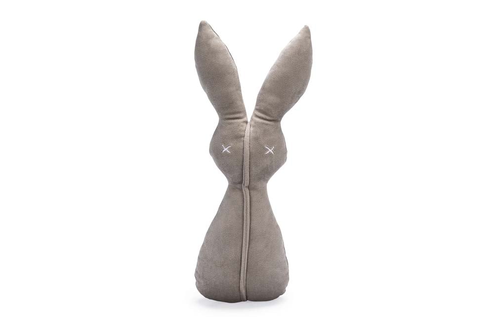 Designed by Lotte Konijn Alina Knuffel - Hondenspeelgoed - grijs - 6x13x27 cm