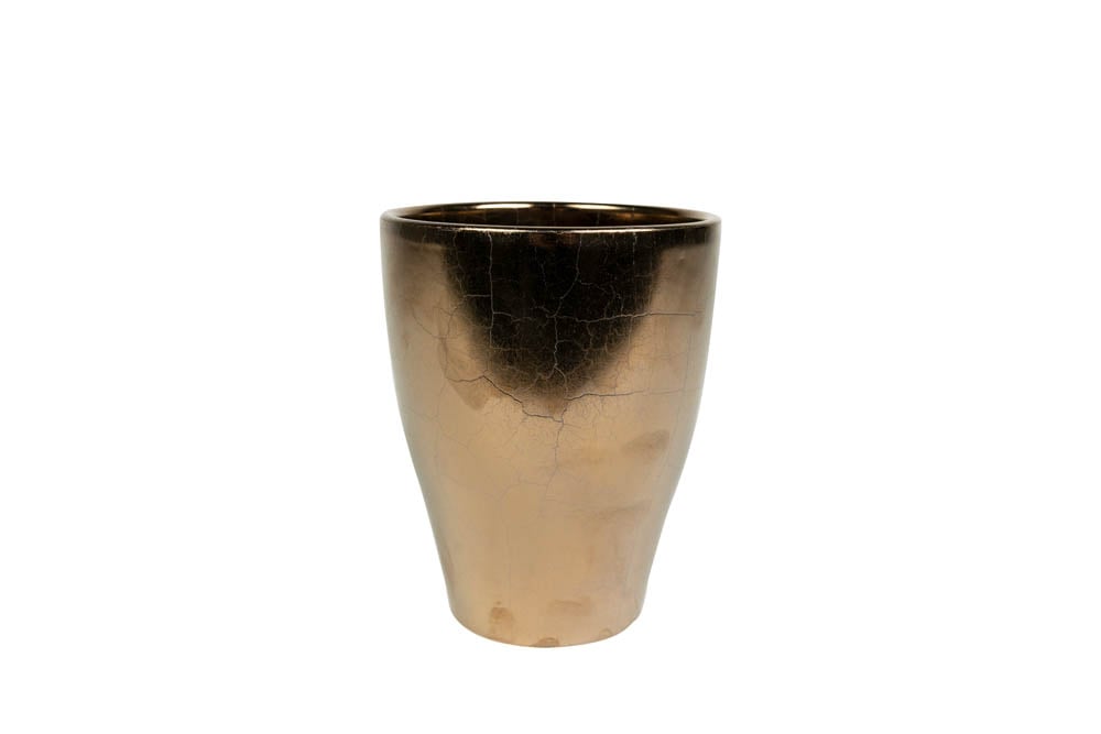 TS COLLECTION Sven hoog - Bloempot - Goud - 14 cm TS COLLECTION Sven hoog - Bloempot - Goud - 14 cm