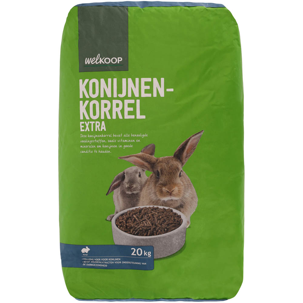 Welkoop Konijnenkorrel Extra - Konijnenvoer - 20 Kilogram