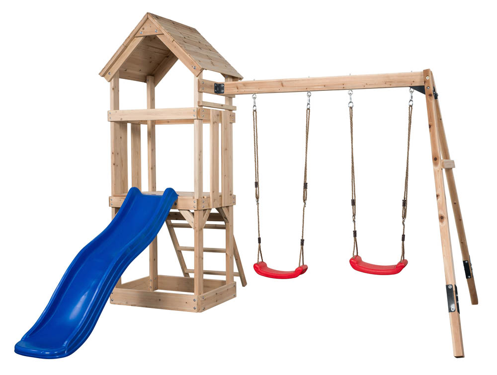 Swing King Noa - Speeltoestel - 34 Kilogram - Blauw - Hout Swing King Noa - Speeltoestel - 34 Kilogram - Blauw - Hout