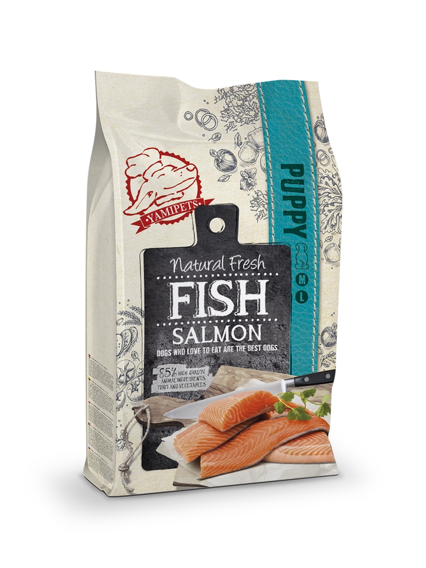 Natural Fresh Fish Puppy Medium Large - Hondenvoer - 12 Kilogram - zalm