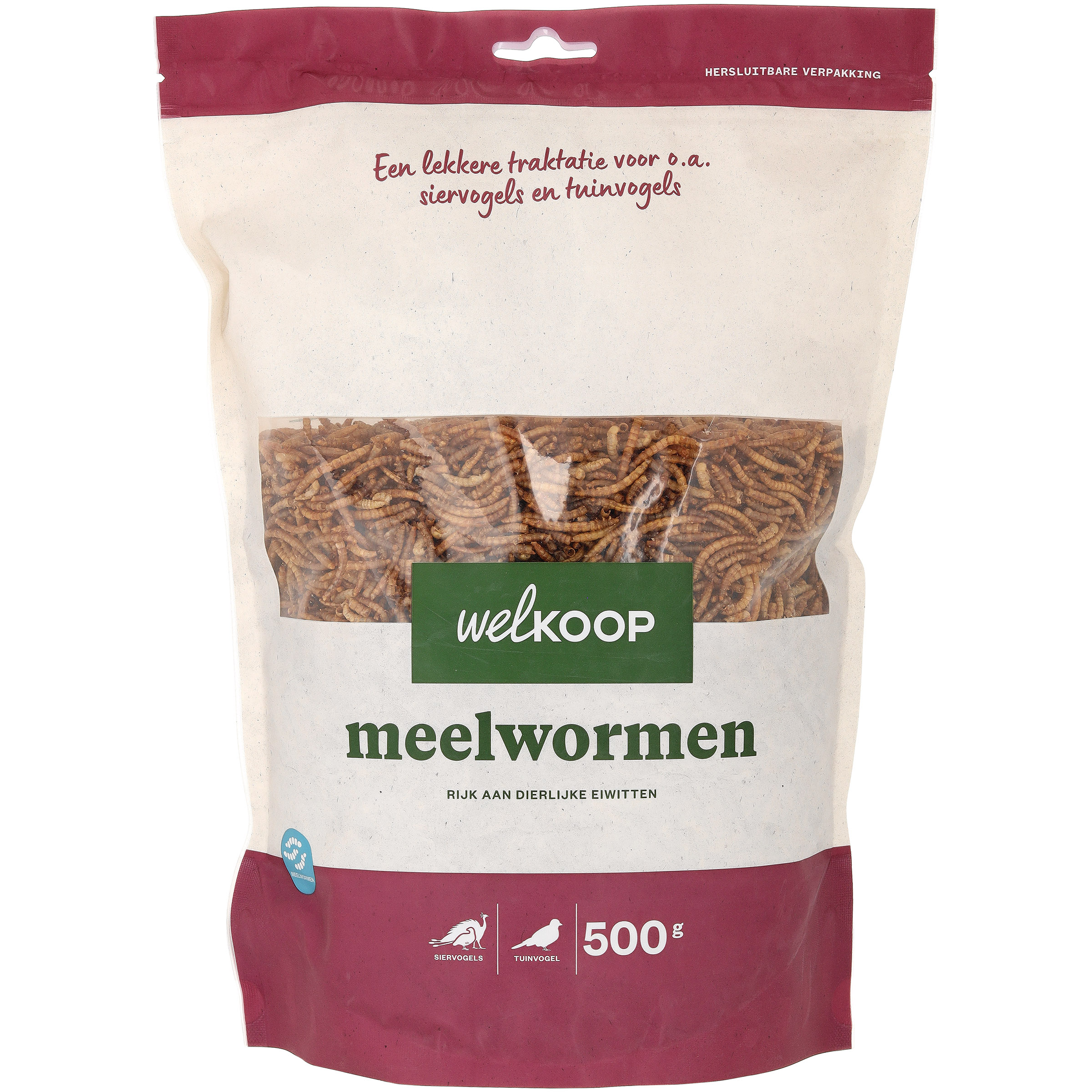 Welkoop Meelwormen - Pluimveesnack - 500 Gram Welkoop Meelwormen - Pluimveesnack - 500 Gram