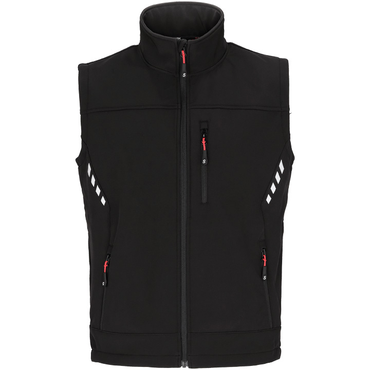 Störvik Troms - Softshell  Bodywarmer - Zwart - M