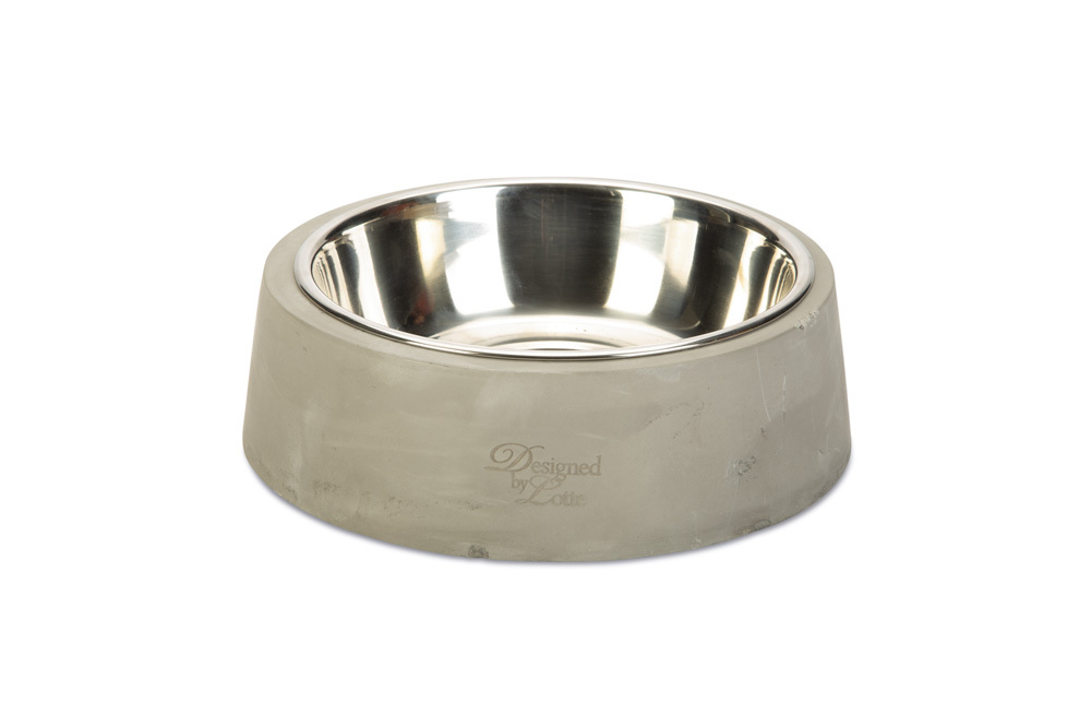 Designed by Lotte Riboco - Voerbak - Grijs - 20 cm