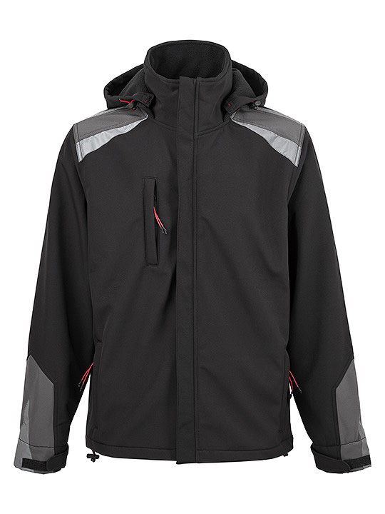 4Work Valencia - Softshell jas - Zwart - XL
