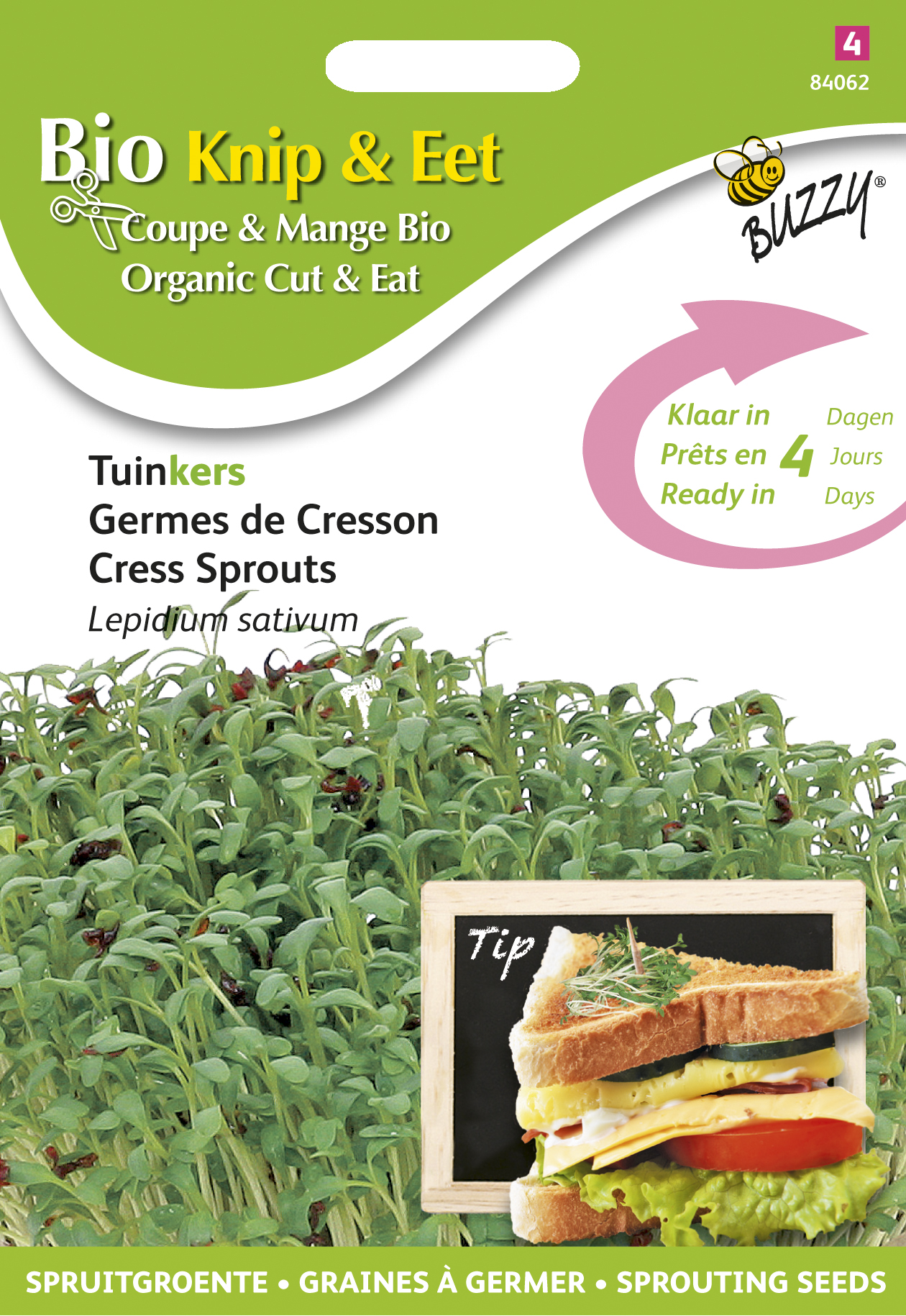 Buzzy® Organic Sprouting - Tuinkers - 30 Gram