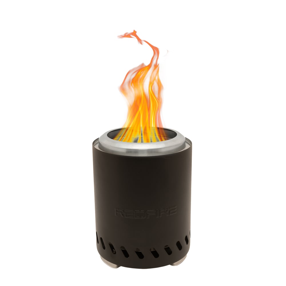 RedFire Volcano Pellet - Tafelhaard M - Rond - Zwart - Rvs - 18 cm - M